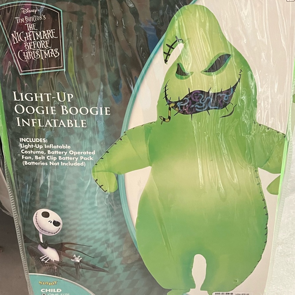 Disney Oogie boogie Halloween costume child one size NEW